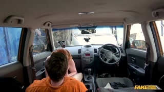 Handjob and Blowjob in Car with Redhead - exclusive porn REDPORN.TOP