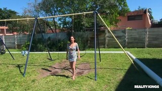 Outdoor Thong Action with Nora - watch new porn for free REDPORN.TOP