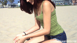 Ashlyn Molloy takes James Deen on the sand - exclusive porn REDPORN.TOP