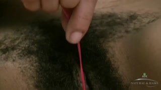 Dark-skinned Issabella moans while touching hairy snatch - หนังโป๊พิเศษ REDPORN.TOP